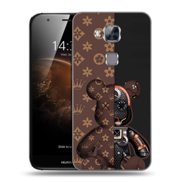 Пластиковый чехол на Huawei G8 с принтом Луи робот