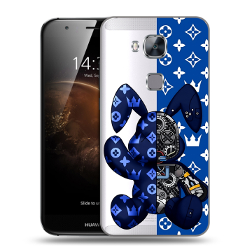 Пластиковый чехол на Huawei G8 с принтом Луи робот