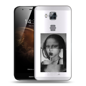 Пластиковый чехол на Huawei G8 с принтом Мона Лиза
