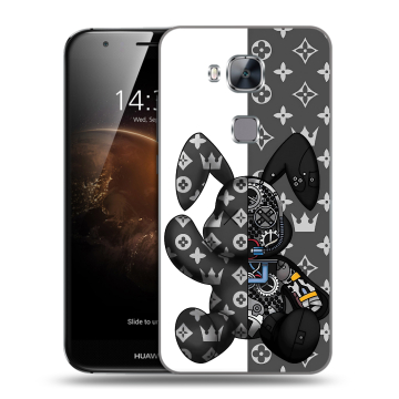 Пластиковый чехол на Huawei G8 с принтом Луи робот