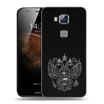 Пластиковый чехол на Huawei G8 с принтом Герб России