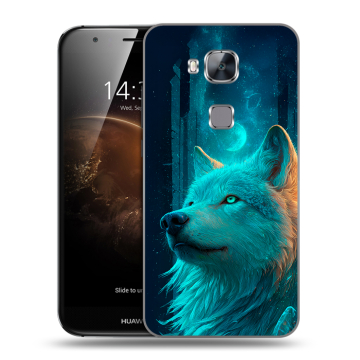 Пластиковый чехол на Huawei G8 с принтом бабочки саккура