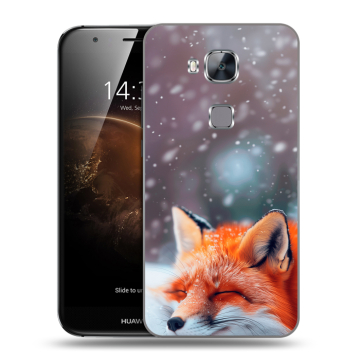 Пластиковый чехол на Huawei G8 с принтом лиса