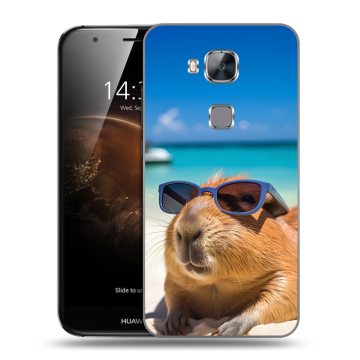 Пластиковый чехол на Huawei G8 с принтом Капибара Пластиковый чехол на Huawei G8 с принтом Капибара