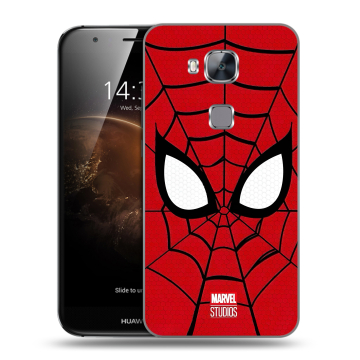 Пластиковый чехол на Huawei G8 с принтом человек паук spiderman
