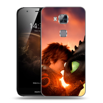 Пластиковый чехол на Huawei G8 с принтом Как приручить дракона