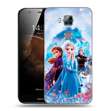 Пластиковый чехол на Huawei G8 с принтом Холодное сердце Frozen
