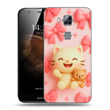 Пластиковый чехол на Huawei G8 с принтом для девочек