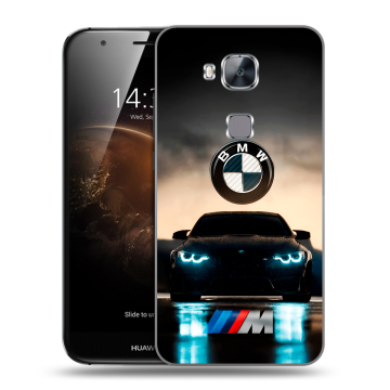 Пластиковый чехол на Huawei G8 с принтом БМВ BMW