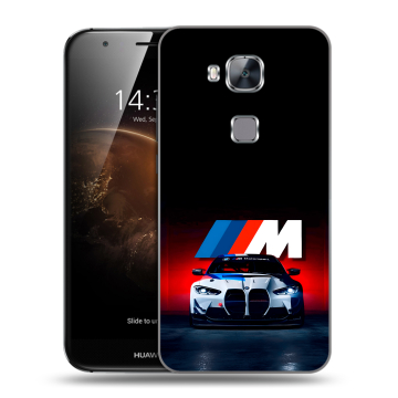 Пластиковый чехол на Huawei G8 с принтом БМВ BMW