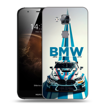 Пластиковый чехол на Huawei G8 с принтом БМВ BMW
