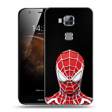 Пластиковый чехол на Huawei G8 с принтом человек паук spiderman