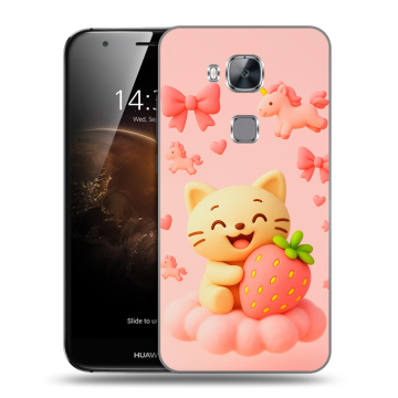 Пластиковый чехол на Huawei G8 с принтом для девочек