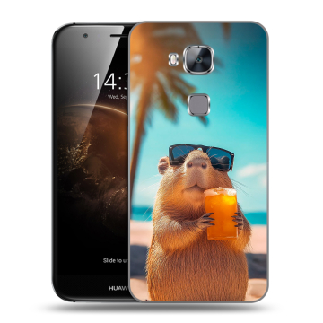 Пластиковый чехол на Huawei G8 с принтом Капибара