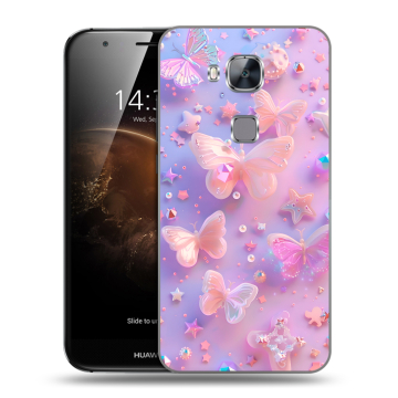 Пластиковый чехол на Huawei G8 с принтом Бабочки