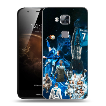 Пластиковый чехол на Huawei G8 с принтом Реал Роналдо