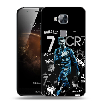 Пластиковый чехол на Huawei G8 с принтом Реал Роналдо