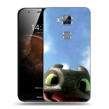Пластиковый чехол на Huawei G8 с принтом Как приручить дракона
