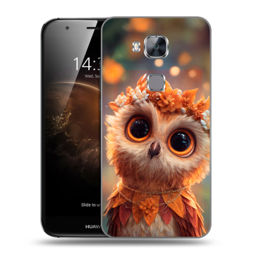 Пластиковый чехол на Huawei G8 с принтом Милая сова Пластиковый чехол на Huawei G8 с принтом Милая сова