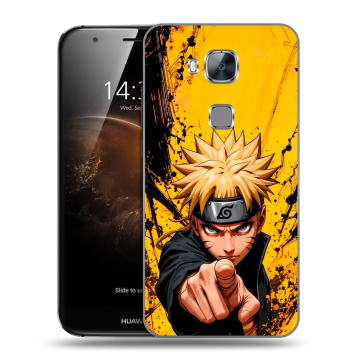 Пластиковый чехол на Huawei G8 с принтом Naruto Наруто