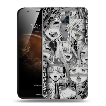Пластиковый чехол на Huawei G8 с принтом Ahegao Ахегао Аниме Пластиковый чехол на Huawei G8 с принтом Ahegao Ахегао Аниме