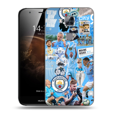 Пластиковый чехол на Huawei G8 с принтом Man City Манчестер Сити Пластиковый чехол на Huawei G8 с принтом Man City Манчестер Сити