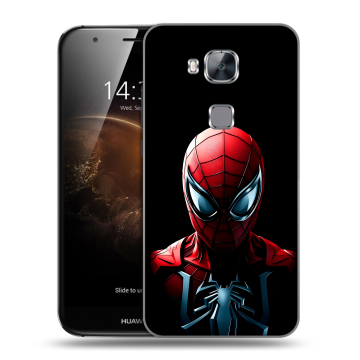 Пластиковый чехол на Huawei G8 с принтом Spiderman Человек паук