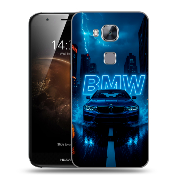 Пластиковый чехол на Huawei G8 с принтом BMW БМВ Пластиковый чехол на Huawei G8 с принтом BMW БМВ