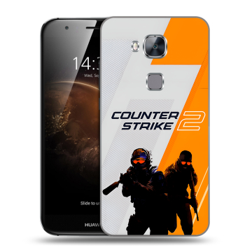 Пластиковый чехол на Huawei G8 с принтом Counter Strike