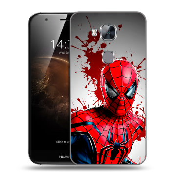 Пластиковый чехол на Huawei G8 с принтом Spiderman Человек паук