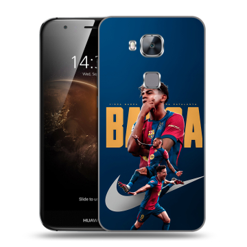 Пластиковый чехол на Huawei G8 с принтом Барселона Barca Yamal 