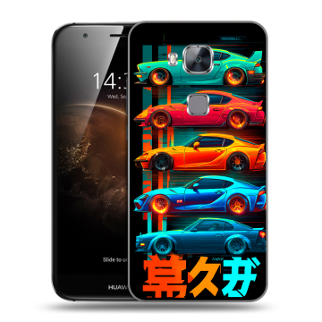 Пластиковый чехол на Huawei G8 с принтом машины тачки Пластиковый чехол на Huawei G8 с принтом машины тачки