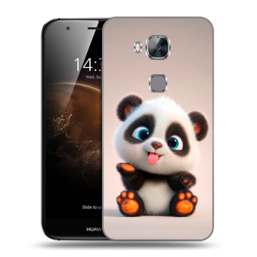 Пластиковый чехол на Huawei G8 с принтом милая панда