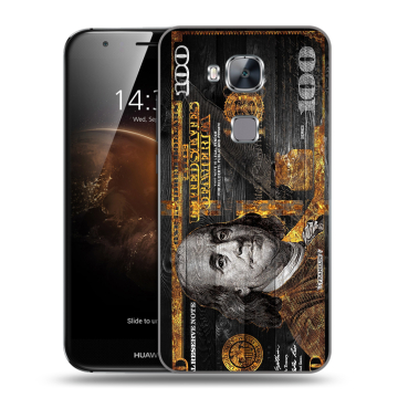 Пластиковый чехол на Huawei G8 с принтом Доллар деньги