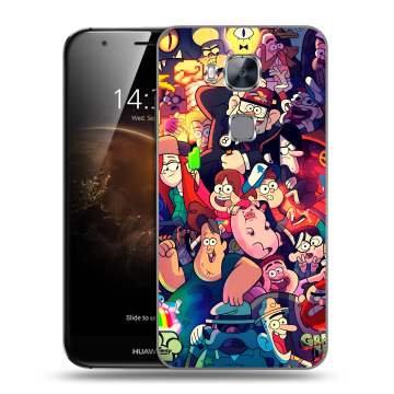 Пластиковый чехол на Huawei G8 с принтом Gravity Falls Гравити Фолз