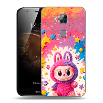 Пластиковый чехол на Huawei G8 с принтом Labubu Лабубу