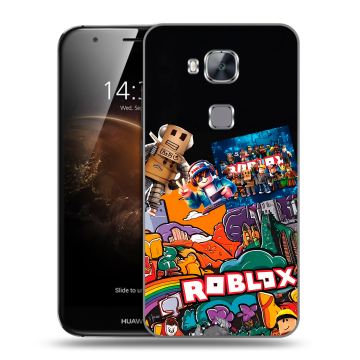 Пластиковый чехол на Huawei G8 с принтом Roblox Роблокс Пластиковый чехол на Huawei G8 с принтом Roblox Роблокс