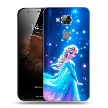 Пластиковый чехол на Huawei G8 с принтом Холодное сердце Frozen