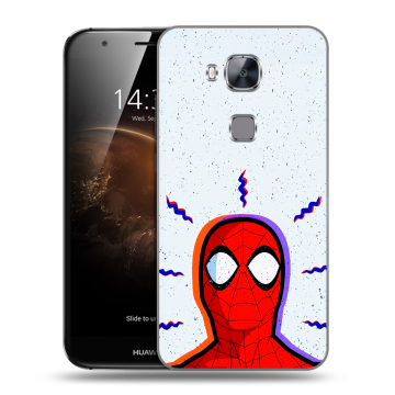 Пластиковый чехол на Huawei G8 с принтом Spiderman Человек паук Пластиковый чехол на Huawei G8 с принтом Spiderman Человек паук