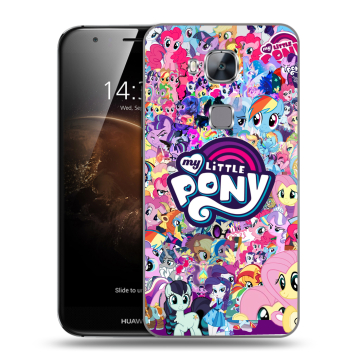 Пластиковый чехол на Huawei G8 с принтом My little pony Дружба чудо