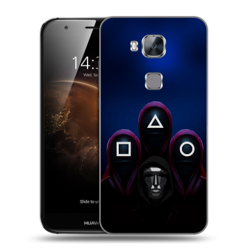 Пластиковый чехол на Huawei G8 с принтом Игра Кальмара Пластиковый чехол на Huawei G8 с принтом Игра Кальмара