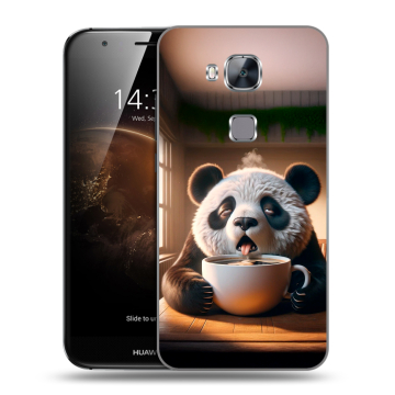 Пластиковый чехол на Huawei G8 с принтом смешная панда