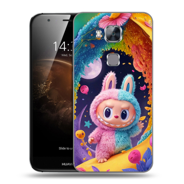 Пластиковый чехол на Huawei G8 с принтом Labubu Лабубу
