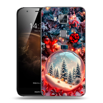 Пластиковый чехол на Huawei G8 с принтом Новый год Пластиковый чехол на Huawei G8 с принтом Новый год