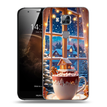 Пластиковый чехол на Huawei G8 с принтом Новый год Пластиковый чехол на Huawei G8 с принтом Новый год
