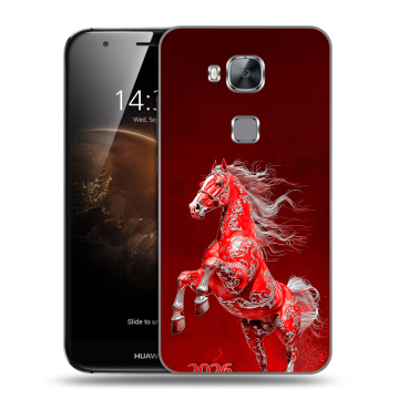 Пластиковый чехол на Huawei G8 с принтом Новый год Пластиковый чехол на Huawei G8 с принтом Новый год