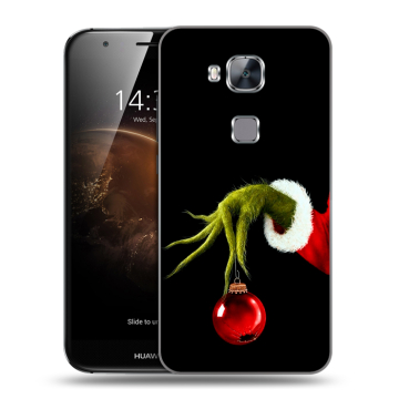 Пластиковый чехол на Huawei G8 с принтом Новый год Гринч Пластиковый чехол на Huawei G8 с принтом Новый год Гринч