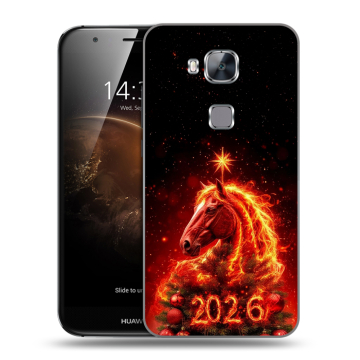 Пластиковый чехол на Huawei G8 с принтом Новый год Пластиковый чехол на Huawei G8 с принтом Новый год