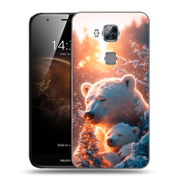 Пластиковый чехол на Huawei G8 с принтом Новый год Пластиковый чехол на Huawei G8 с принтом Новый год