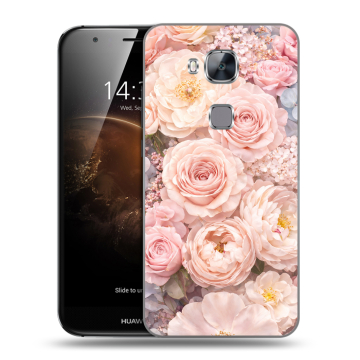 Пластиковый чехол на Huawei G8 с принтом женский
